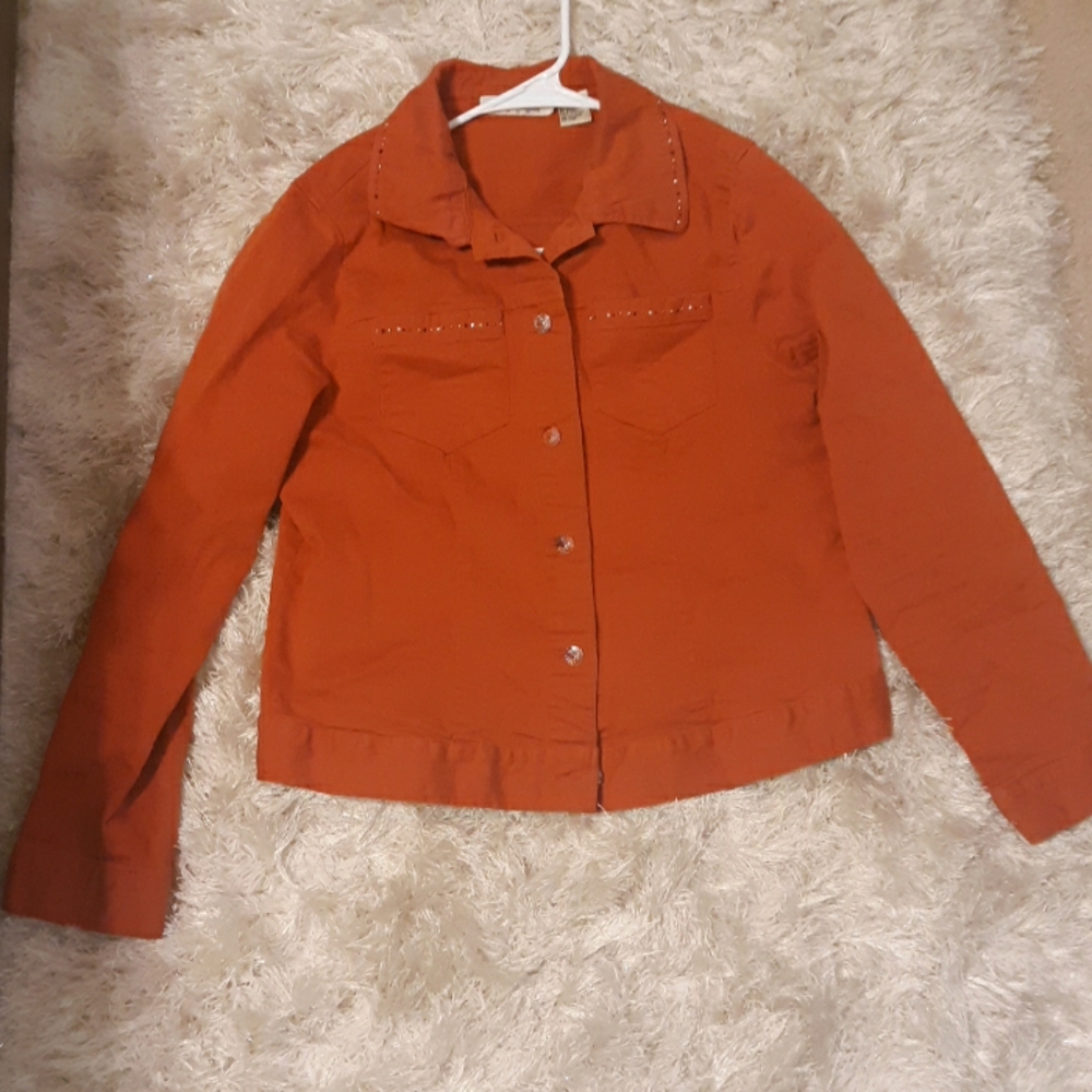 Orange Jean Jacket